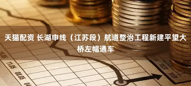 天猫配资 长湖申线（江苏段）航道整治工程新建平望大桥左幅通车