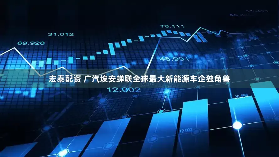 宏泰配资 广汽埃安蝉联全球最大新能源车企独角兽