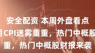 安全配资 本周外盘看点丨美国4月CPI迷雾重重，热门中概股财报来袭